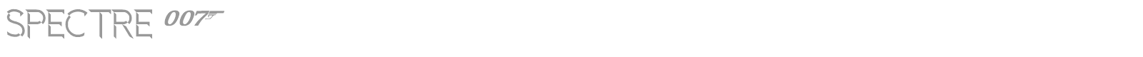 Spectre 007 font preview